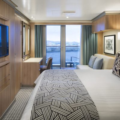 Ocean View Verandah Stateroom Cat.VD - Room #7051 - Deck 7 Forward Starboard
Rotterdam - Holland America Line