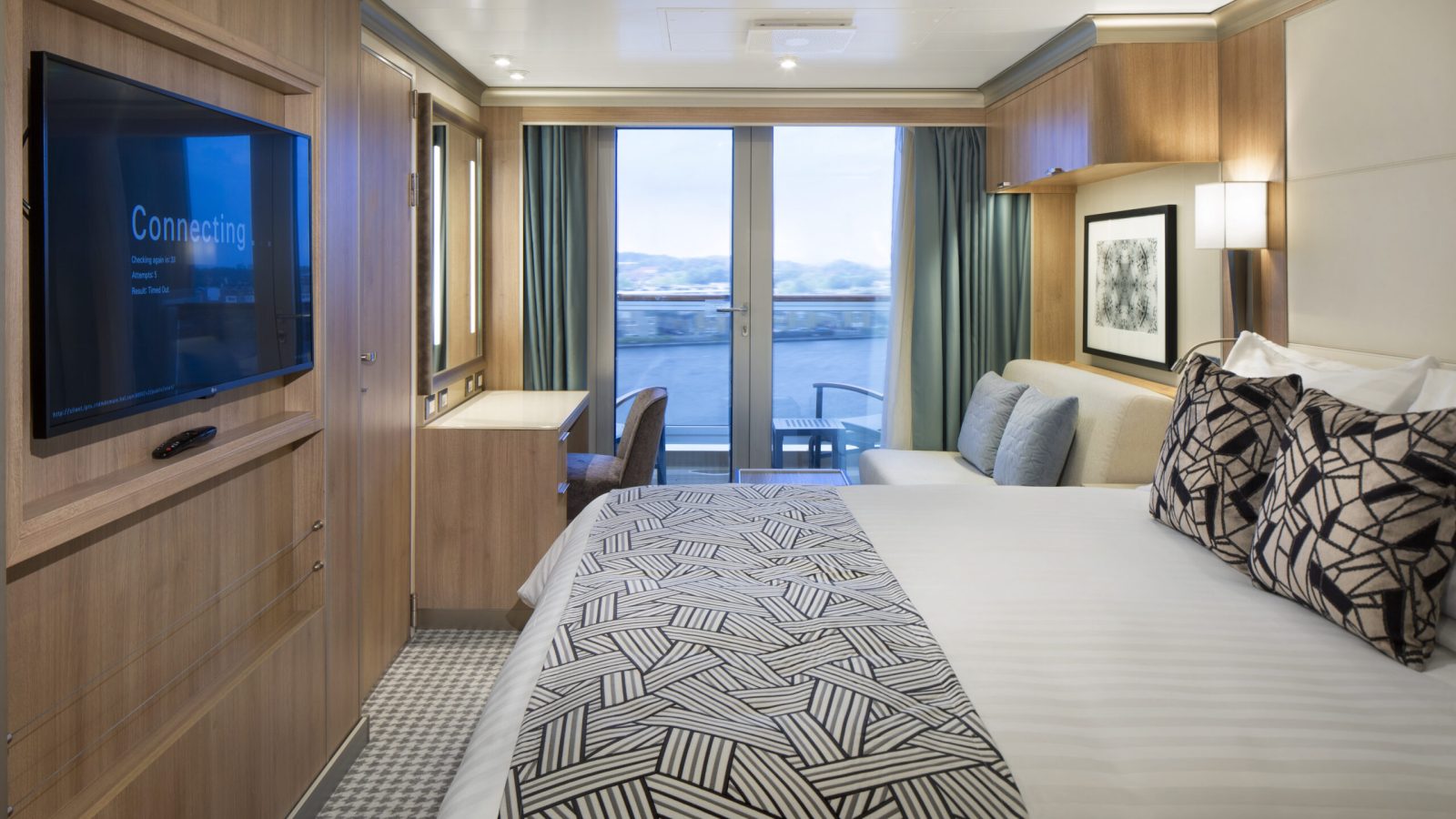 Ocean View Verandah Stateroom Cat.VD - Room #7051 - Deck 7 Forward Starboard
Rotterdam - Holland America Line