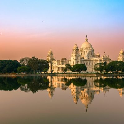 Landscape,View,Of,The,Victoria,Memorial,,,A,Large,Marble